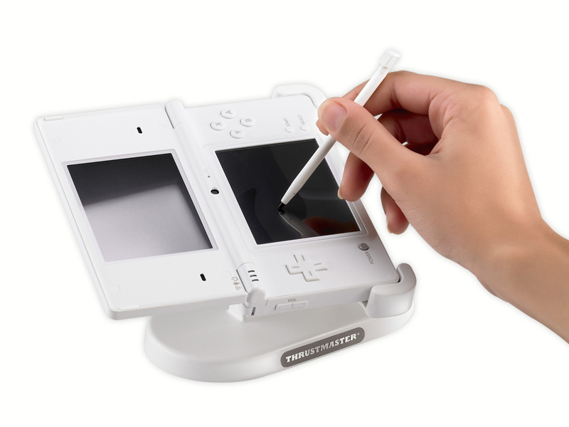 Illustration for article titled Thrustmaster Unveils DSi Stand For One-Handed Net Browsing